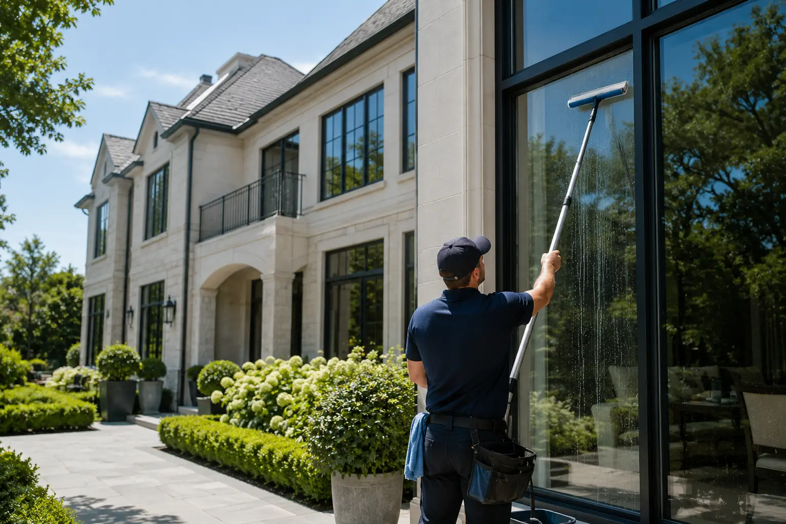 Window Cleaning for Large Homes in Greenwich CT
