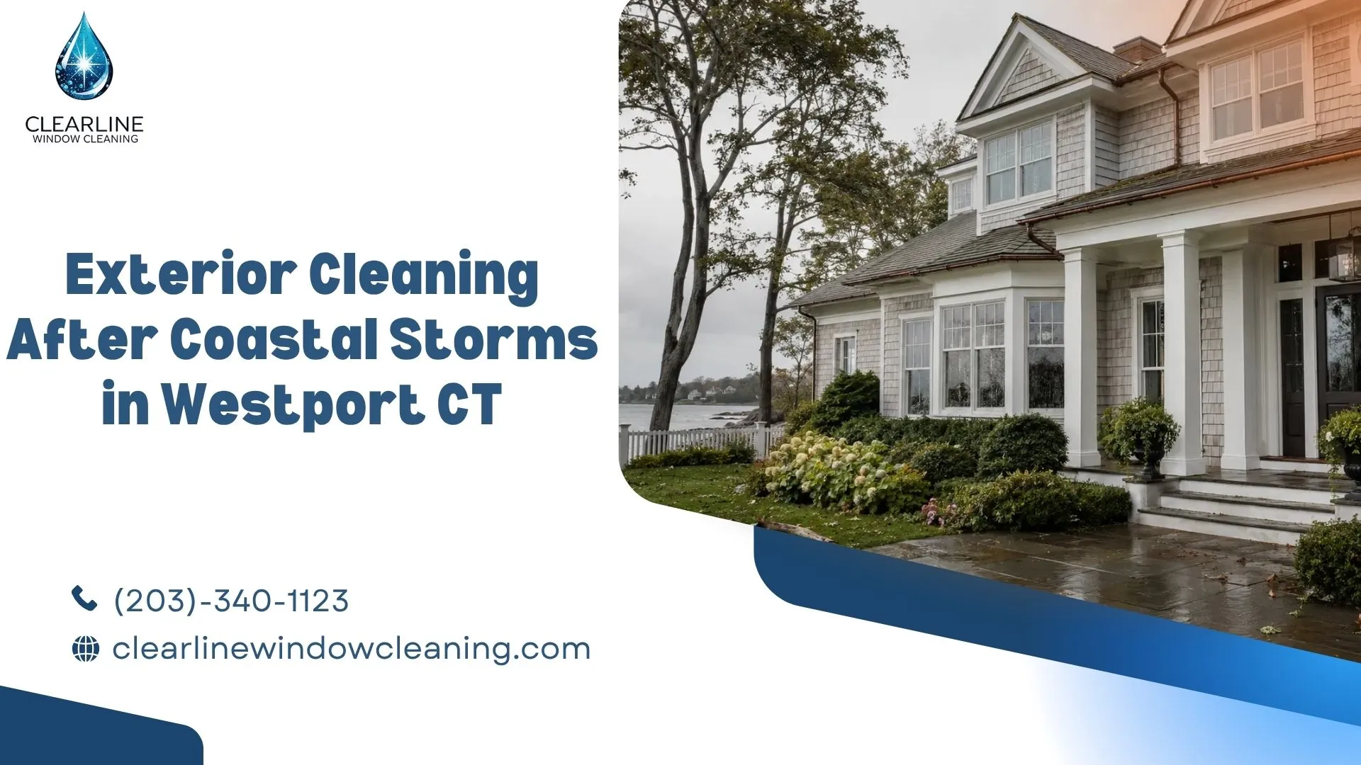 Exterior Cleaning After Coastal Storms in Westport CT
