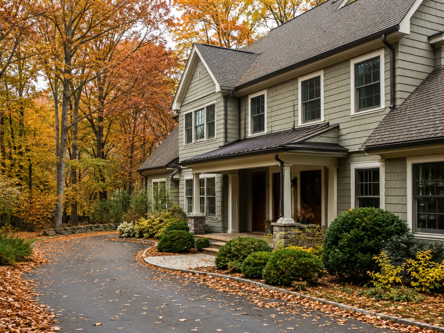 Fall Gutter Cleaning in Ridgefield CT
