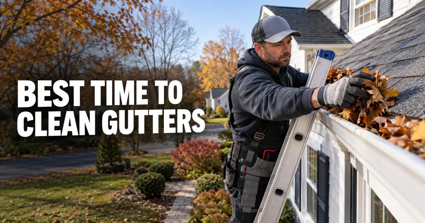 best time to clean gutters